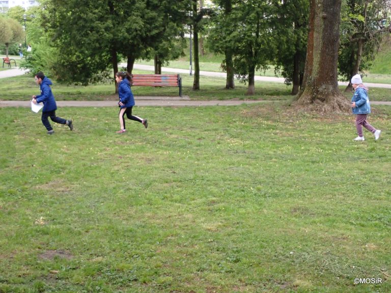 Biegali w Parku Traugutta