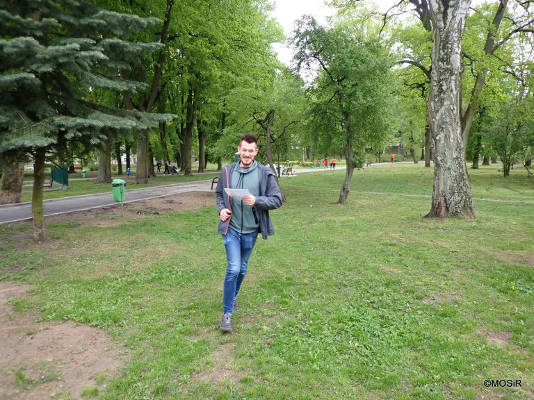 Biegali w Parku Traugutta