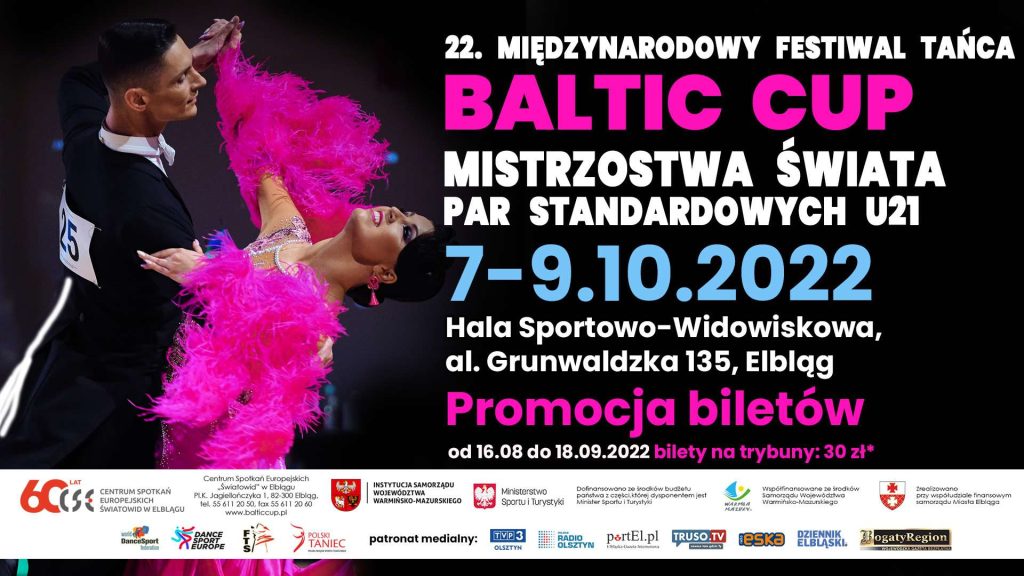 Plakat Festiwalu Tańca Baltic CUP