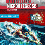 Weź udział w VII Pływackiej Sztafecie Niepodległości